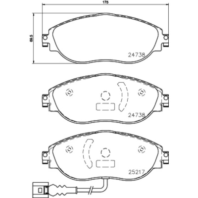 Afbeelding van Brembo Remblokset P 85 144
