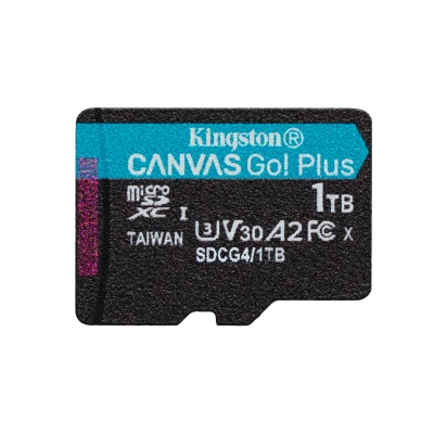 Afbeelding van 1TB microSDXC Canvas Go! Plus Gen4 200R A2 U3 enkel pakket zonder adap