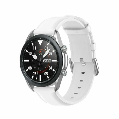 Afbeelding van Garmin Approach S12 / S40 S42 Classic leren bandje Wit