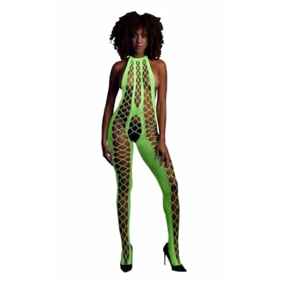 Afbeelding van Catsuit Met Halternek Groen Le Desir