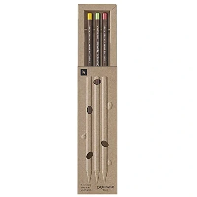 Afbeelding van Caran d&#039;Ache Set of 3 Nespresso Swiss Wood Pencils Limited Edition 4