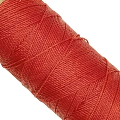 Afbeelding van Linhasita gewaxt garen, 100 g/170 meter, 1 mm dik, polyester (rood)