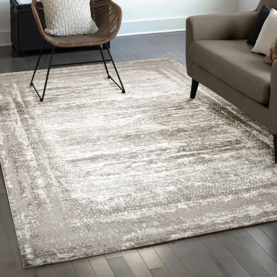 Afbeelding van Fashion Relax Laagpolig Vloerkleed Modern Luxe Beige 200x280 cm Rechthoek Polypropyleen Tapijtenloods