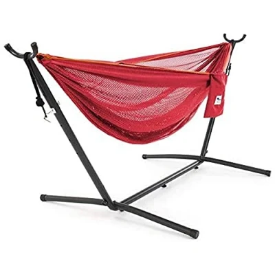Afbeelding van Vivere Mesh Hangmat met standaard (280 CM) Punch/Peach
