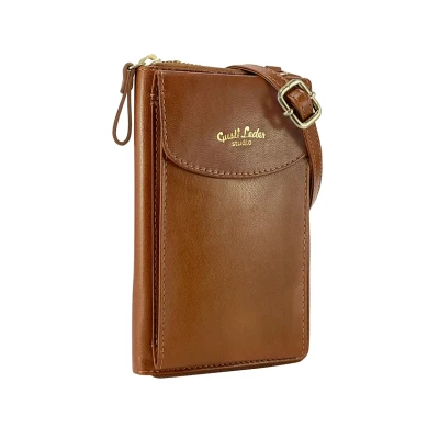 Afbeelding van Gusti Leder Silvia Schoudertas, Dames, Maat: One Size, Braun