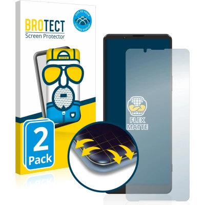 Afbeelding van BROTECT Screenprotector voor Sony Xperia 1 III Folie Beschermfolie matte volledig dekking (2 Stuks)