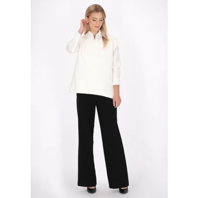 Afbeelding van Dreimaster Top, Dames, Maat: XL/XXL, Wollweiss