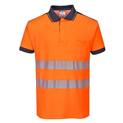 Afbeelding van PW3 Hi Vis Poloshirt Korte Mouw maat Large, OrNa