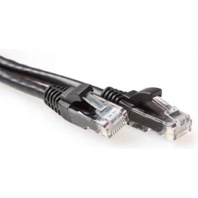 Afbeelding van ACT IB2915 U/UTP CAT6A Patchkabel Snagless RJ45 Connectoren Zwart 15 meter