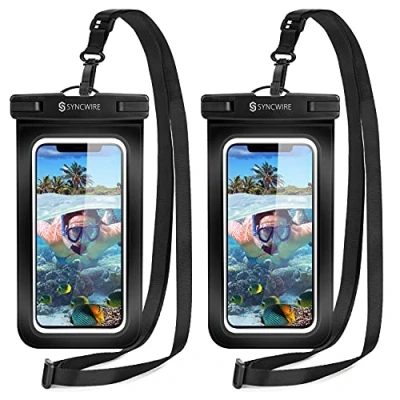 Afbeelding van Syncwire waterdichte smartphonehoes [2 stuks] IPX8 tas voor iPhone 12, 13 Pro Max, 11, 11 Pro, XS XR, XS, X, 7 8, Galaxy S21/S20/S10, Huawei P30 tot 7,0 inch