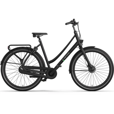 Afbeelding van Cortina Tide N7 2024 Dames Stadsfiets Jet Black Matt 50 Cm + Inruilkorting