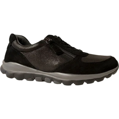 Afbeelding van Gabor Rollingsoft Sneaker 56.968.37 Zwart Metallic