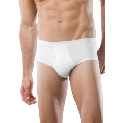 Afbeelding van Schiesser Sportslip voor heren met gulp, originele fijne rib, Wit_005128, 3XL