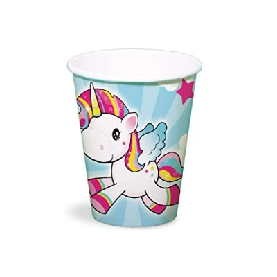 Afbeelding van Unicorn Bekers Kids 250ml 8 stuks