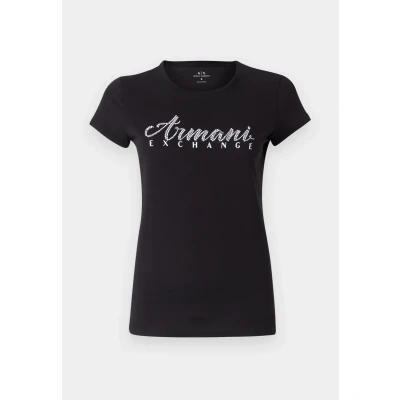 Afbeelding van Armani Exchange Tshirt print, Dames, Maat: XS, Black