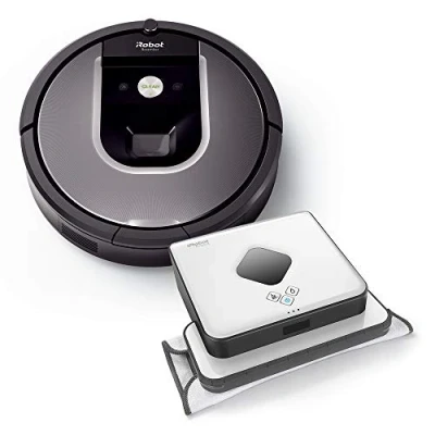 Afbeelding van iRobot Roomba 960 &amp; Braava 390t Dweilrobot Set: zuigt en veegt af Hoge reinigingsprestaties op alle vloeren Ideaal voor dierenharen grote ruimtes App besturing