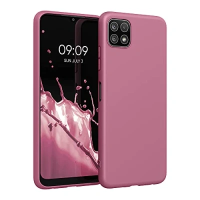 Afbeelding van kwmobile telefoonhoesje geschikt voor Samsung Galaxy A22 5G Hoesje smartphone Back cover in donkerroze