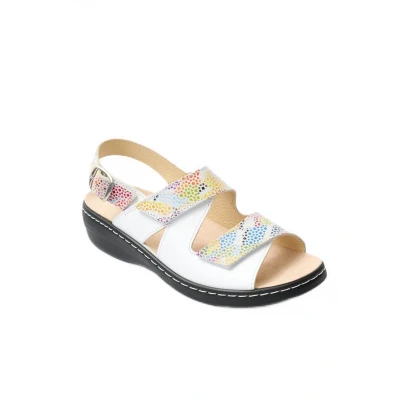 Afbeelding van Brede leren sandalen
