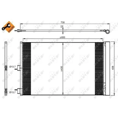 Afbeelding van NRF Airco condensor 350206