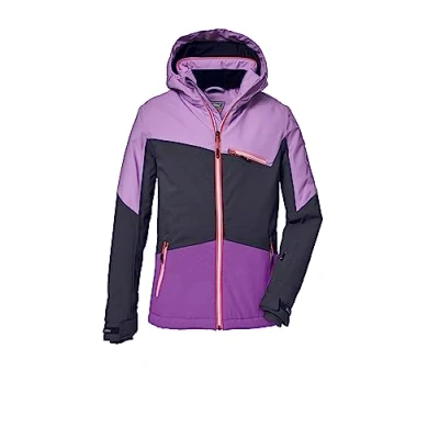 Afbeelding van killtec Meisjes SKI jack/functioneel jack met afneembare capuchon en sneeuwvanger, waterdicht KSW 182 GRLS JCKT, light orchid, 128, 39904 000