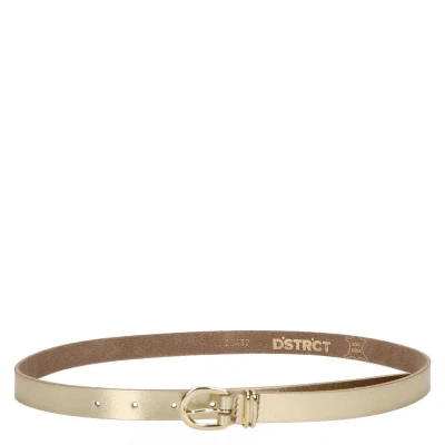 Afbeelding van DSTRCT Dames Riem Leer 2 cm Breed 85 Lang Goud