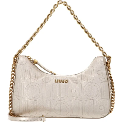 Afbeelding van LIU JO Schoudertas Adonide ECS Hobo Bag Gold Goudkleurig