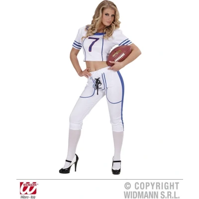 Afbeelding van &quot;Vermomming als american footballspeler voor volwassen vrouwen Verkleedkleding Medium&quot;