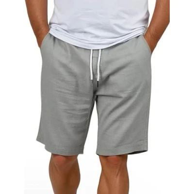 Afbeelding van riverso RIVOliver korte herenshorts, broek, bermuda, knielang, effen, wit, blauw, marineblauw, beige, zwart, groen, S, M, L, XL, XXL, 3XL, 4XL, 5XL, Ultimate Grey, M