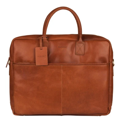Afbeelding van Burkely Vintage Max Worker 17.3&quot; cognac Laptoptas