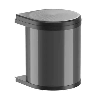 Afbeelding van Hailo Mono afvalemmer 15 liter donkergrijs/zwart 351500