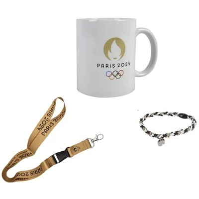 Afbeelding van PARIS 2024 Set mok choker armband JO officiële collectie Olympische en Paralympische Spelen