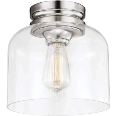 Afbeelding van Landelijke Plafondlamp Steady Lighting Metaal Landelijk E27 L: 22.9cm Voor Binnen Woonkamer Eetkamer Zilver