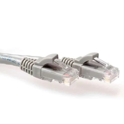 Afbeelding van ACT IS8001 U/UTP CAT6 Patchkabel Snagless Grijs 1 meter
