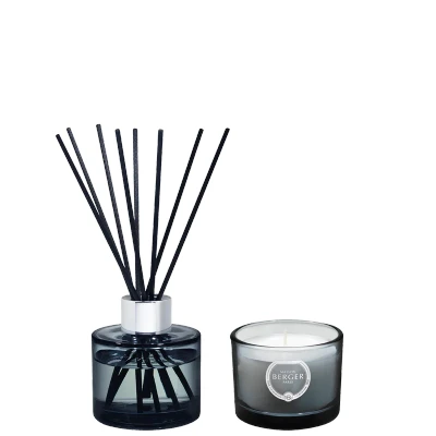 Afbeelding van Lampe Berger Geurstokjes + geurkaars 80 g Mini duo olympe