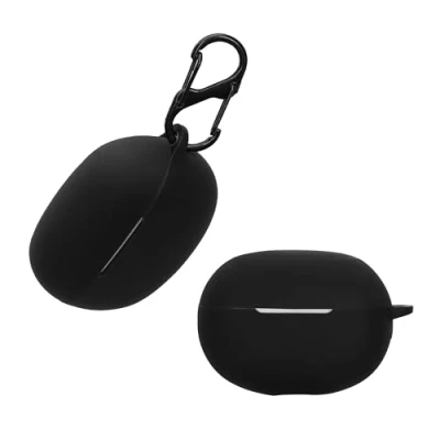 Afbeelding van kwmobile Hoes geschikt voor Xiaomi Realme Buds Air 5 Pro Siliconen cover oordopjes in zwart