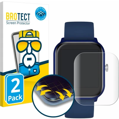 Afbeelding van BROTECT Volledig bedekkende screen protector, Smartwatch beschermfolie, Transparant