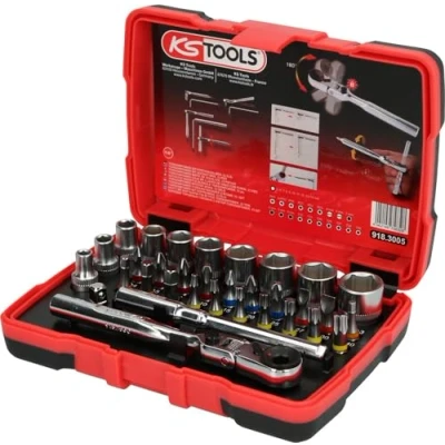 Afbeelding van KS Tools 918.3005 1/4&quot; TORSIONpower bit doppenbox, 33 dlg