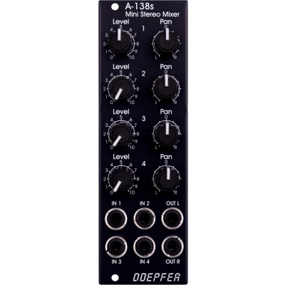 Afbeelding van Doepfer A 138SV Mini Stereo Mixer Vintage Edition modular synthesizer