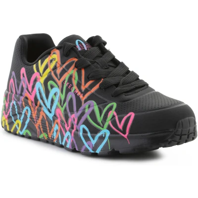 Afbeelding van Lage Sneakers Skechers UNO LITE SPREAD THE LOVE 314064L BKMT