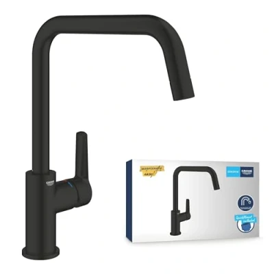 Afbeelding van GROHE QuickFix Start keukenmengkraan met hoge uitloop Mat