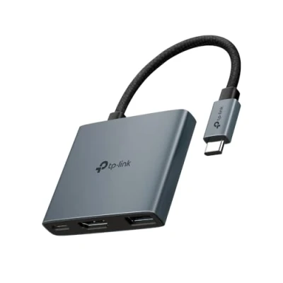 Afbeelding van TP Link USB TYPE C 3 PORT HUB (USB C, 3 Havens), Docking station + hub, Grijs