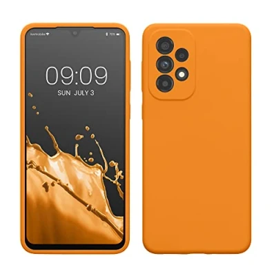 Afbeelding van kwmobile telefoonhoesje compatibel met Samsung Galaxy A33 5G hoesje Zachte case voor smartphone Back cover in fruitig oranje