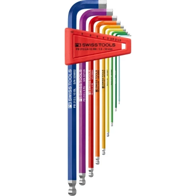 Afbeelding van PB212.LH 10 RB Rainbow inbussleutelset, Aktie