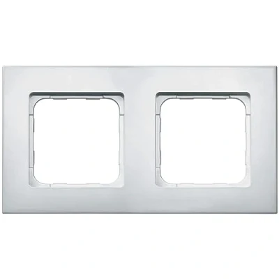 Afbeelding van somfy 9015238 dubbel frame voor Smoove wandbediening, wit gelakt