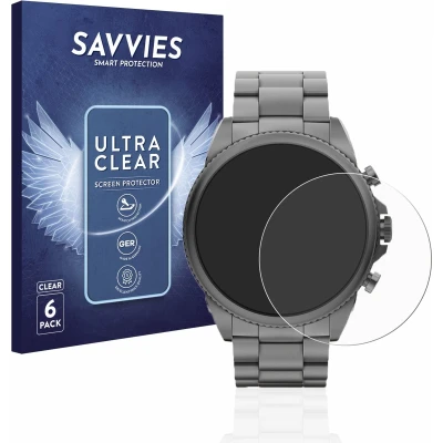 Afbeelding van Savvies (6 Stuks) Schermbeschermer voor Fossil Gen 6 (44mm) Screen Protector Ultra Transparant