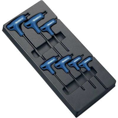 Afbeelding van EXPERT E121708 T inbussleutelset met heft Torx T10 T40 in module 7 delig