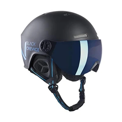 Afbeelding van Black Crevice Skihelm SÖLDEN met vizier, mat/blauw, S (51 54)