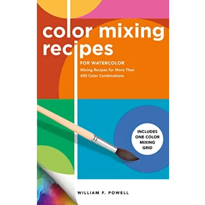 Afbeelding van Color Mixing Recipes for Watercolor: More Than 450 Combinations Includes One Grid (Volume 4)