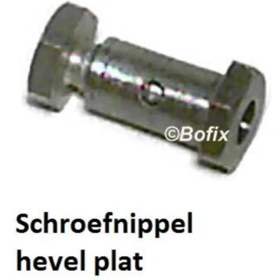 Afbeelding van Bofix Schroefnippel voor hevel plat