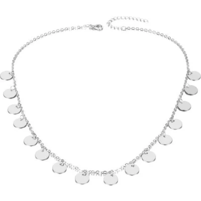 Afbeelding van Jumalu ketting choker munten zilverkleurig